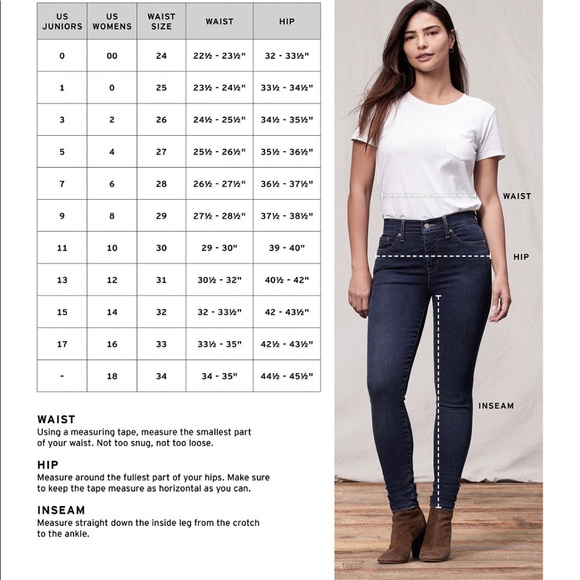 Levi’s 711 Skinny Jeans - Black - Picture 8 of 9